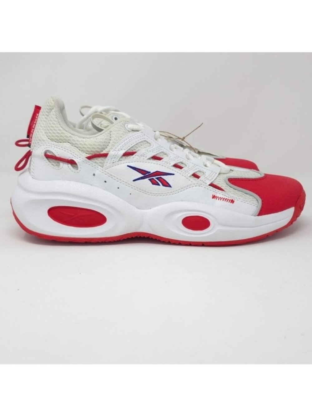 Reebok Solution Mid Workout Lifestyle Basketball Shoes White 8.5 Medium - Picture 3 of 7